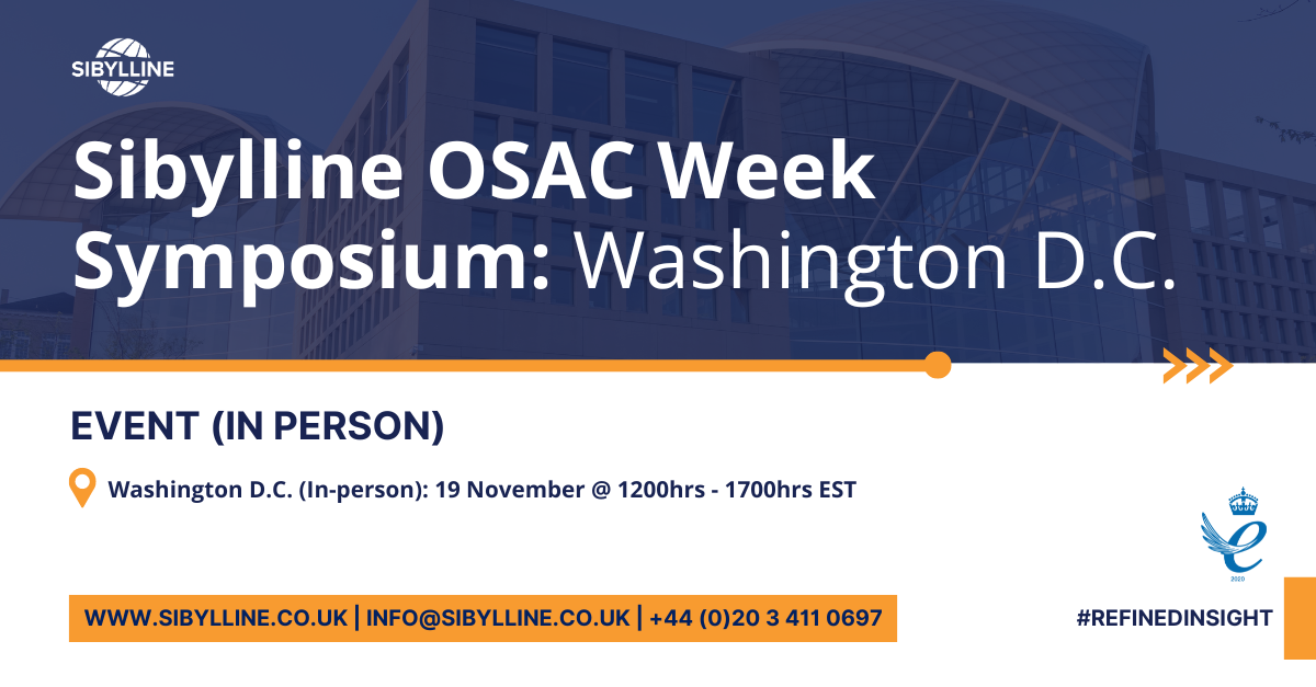 Sibylline OSAC Week Symposium Washington D.C.